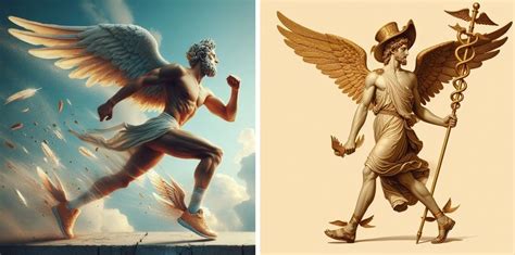 greek mythology gods with wings.